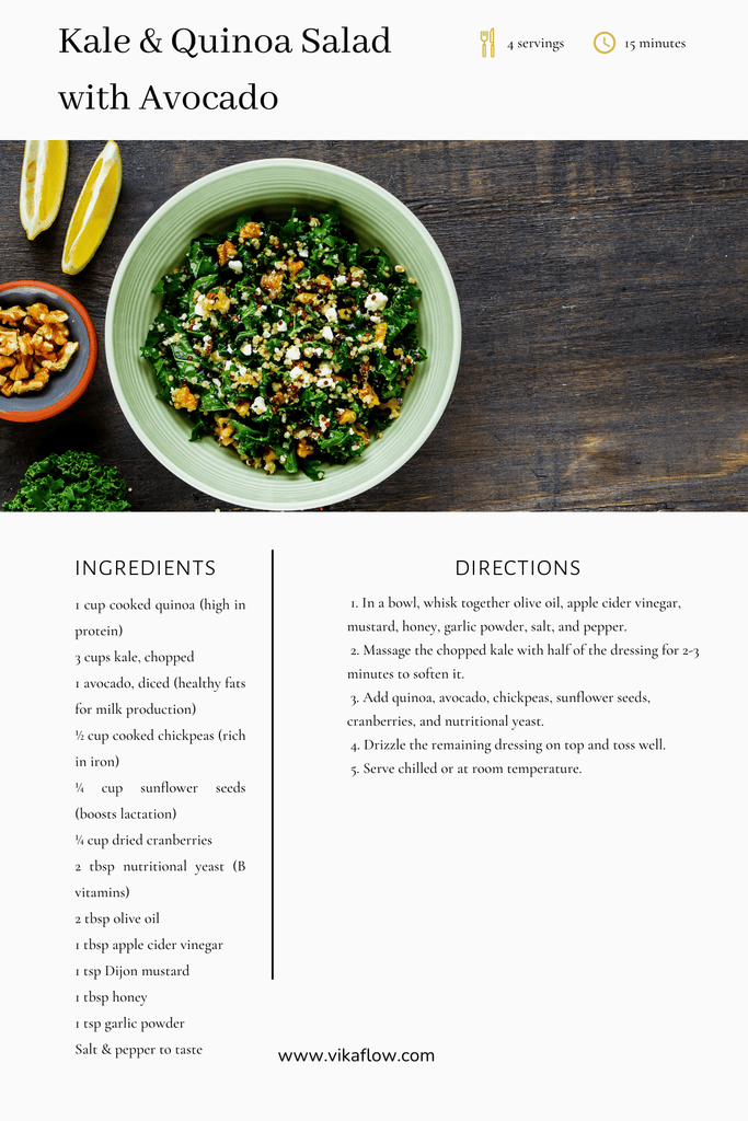 Lactation Boosting Recipe Book by VikaFlow - Vika Flow